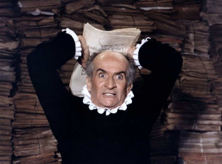V nejznámější filmové adaptaci Lakomce z roku 1980 si Harpagona zahrál sám mistr komedie Louis de Funès.