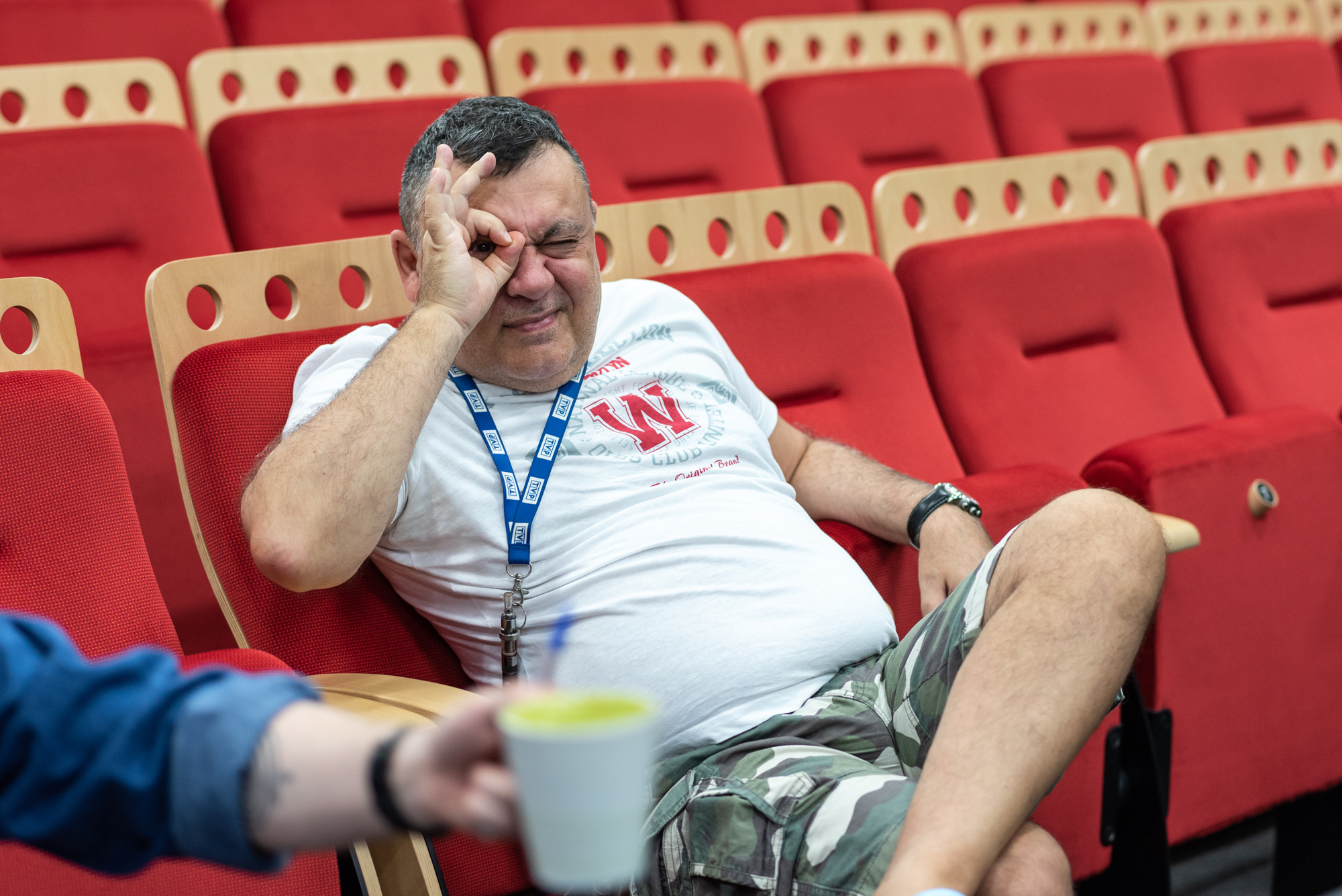 Grzegorz Kempinsky během zkoušení hry Ráno po tom (foto: Jan Lipovský)